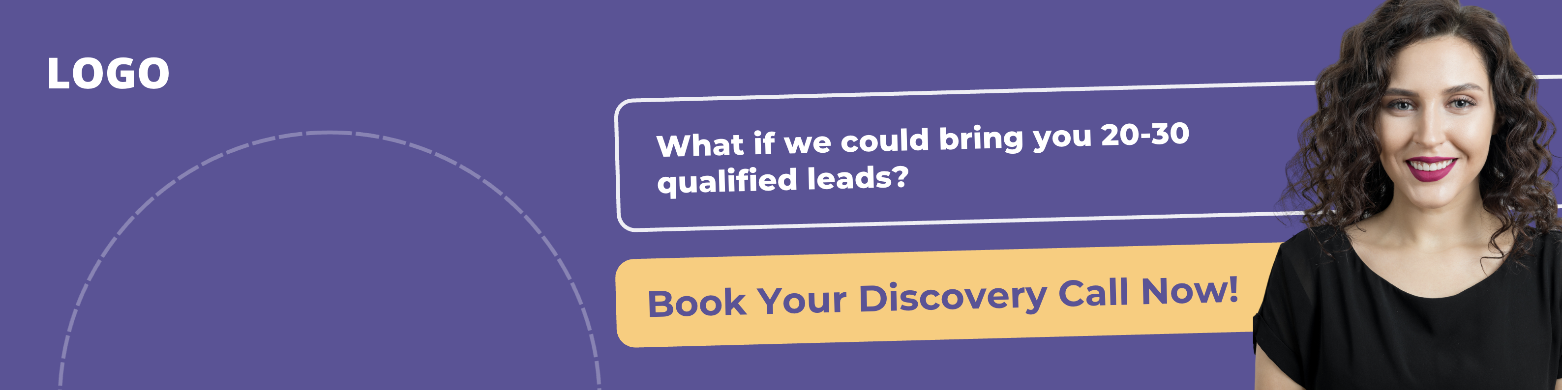 LinkedIn banner example for B2B lead generation